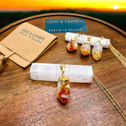 Citrine Point Necklace